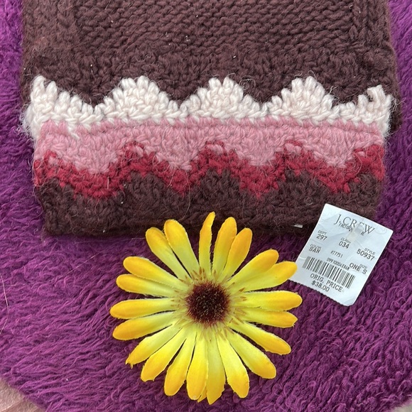 πΊ J.CREW; New with Tags! Hand-Knit, NICE 50% Wool/32% Alpaca/18% Acrylic Scarf - Picture 3 of 6